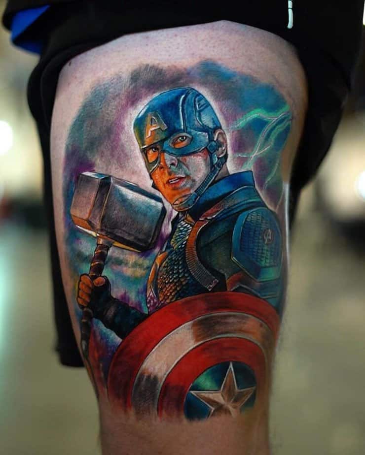 Captain America Avenger tattoo