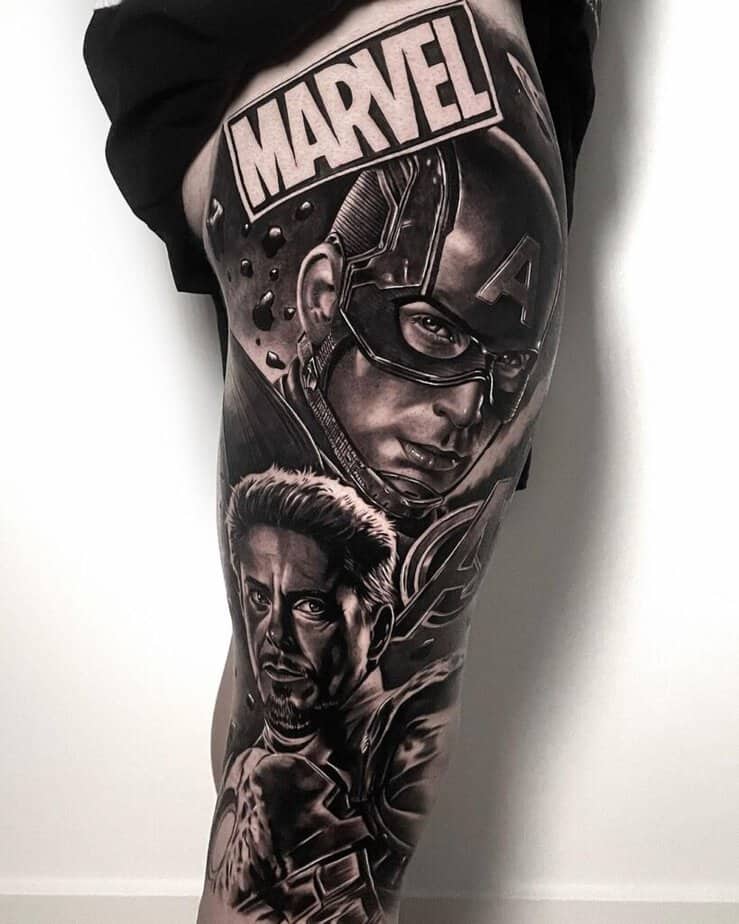 Avenger tattoo sleeve