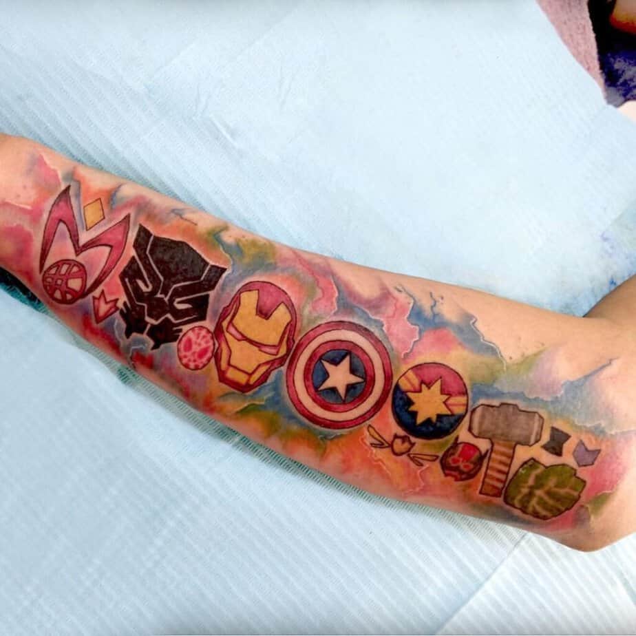 Idee per tatuaggi Avenger