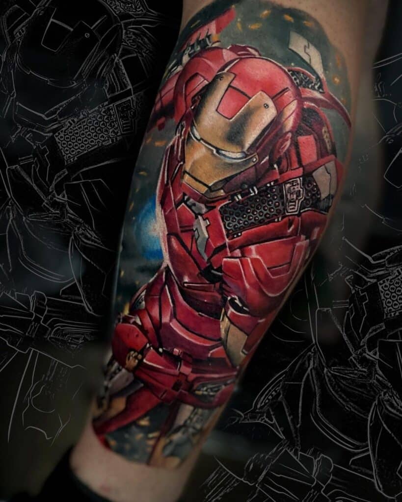 Iron Man Avenger tattoo