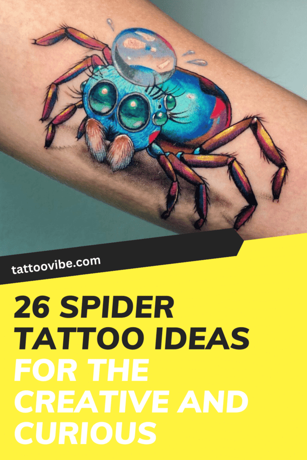 26 idee di tatuaggio di ragni per i più creativi e curiosi