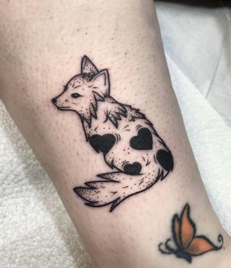 Small fox tattoo