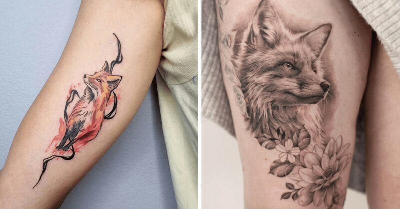 28 fox tattoo ideas for your curious and cunning spirit