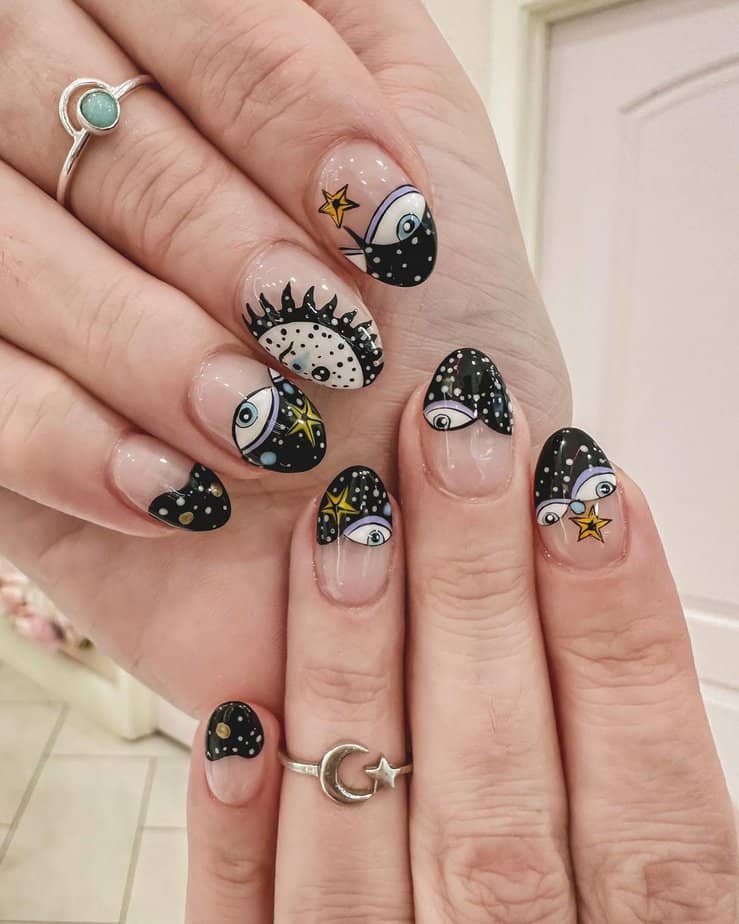 18 Cute Evil Eye Nails To Feel Safe And Protected