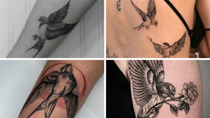 30 tatuaggi di rondini: Disegni che raccontano la tua storia
