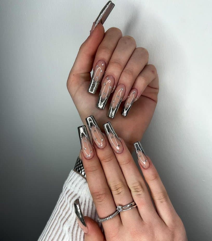 20 Silver Nail Designs To Bring A Silver Lining To Any Cloud