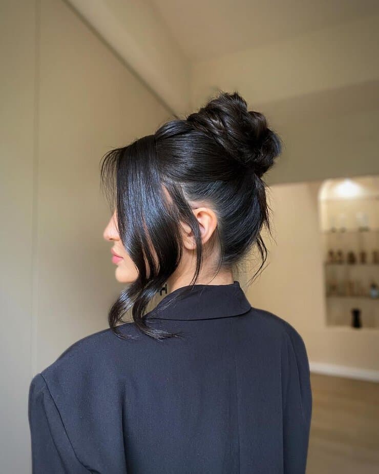 8. Messy top knot