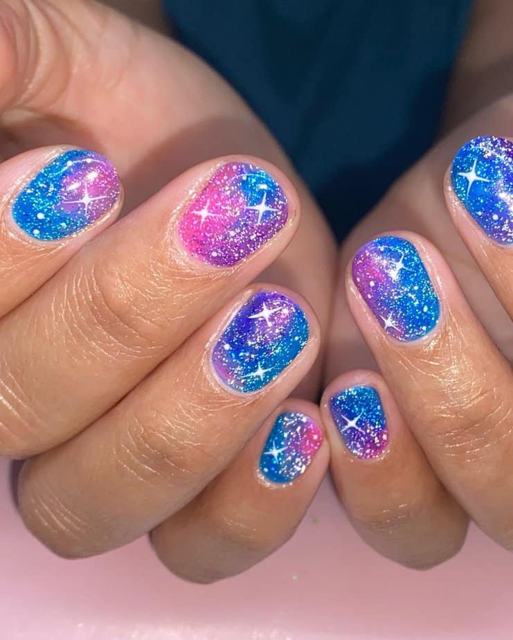 18 Astonishing Galaxy Nails To Feel Like You're In Outer Space