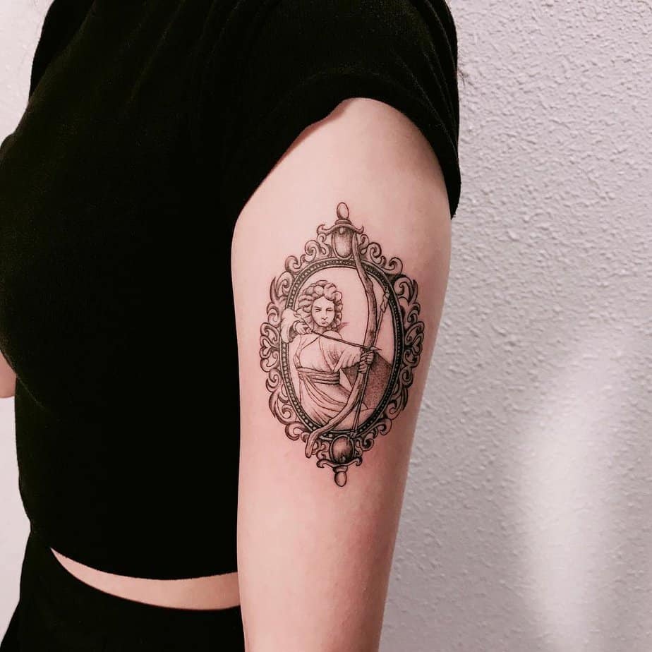 14. A Sagittarius archer tattoo

