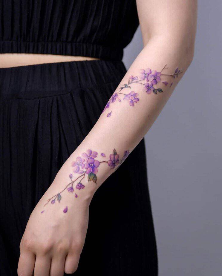 5. A purple jasmine tattoo
