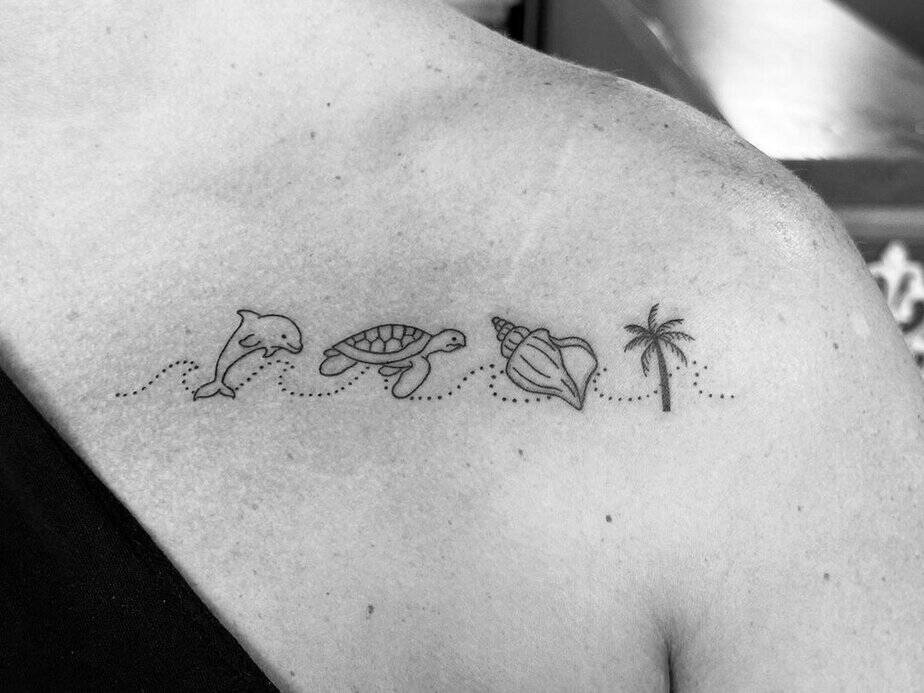 7. A real summer tattoo
