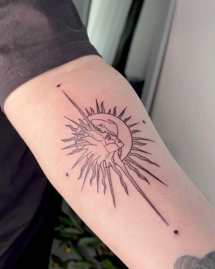 A statement tattoo on the forearm