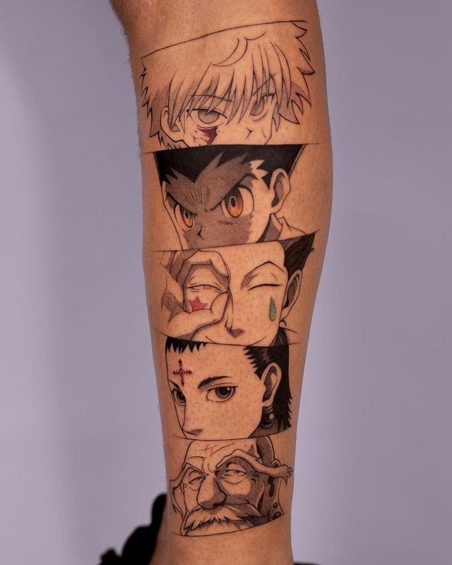 Amazing HxH anime tattoos