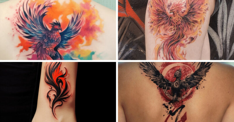 Amazing Phoenix Bird Tattoo Designs For A Fresh Start