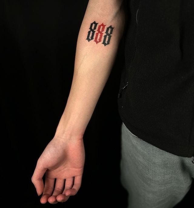 18 Powerful 888 Tattoos To Believe In The Divine