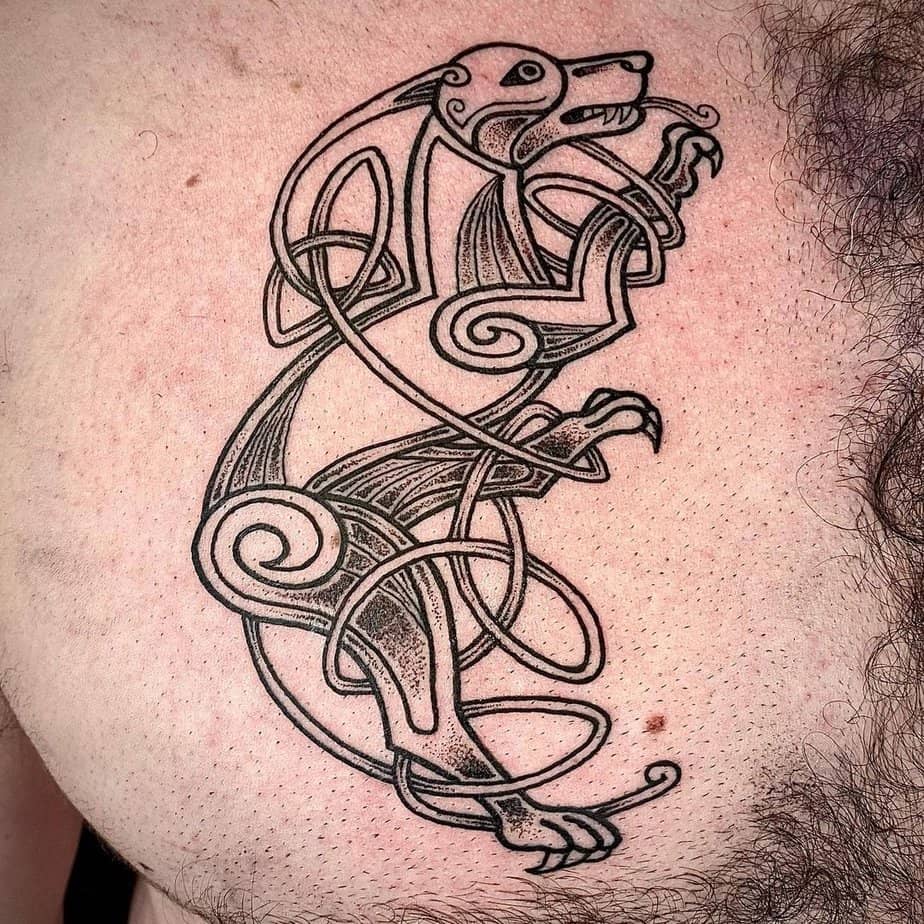 Tatuaggi di cani celtici