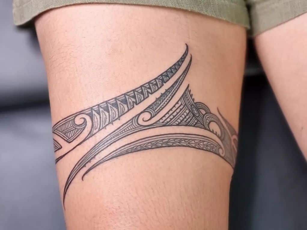 11. Minimalist Maori tattoo