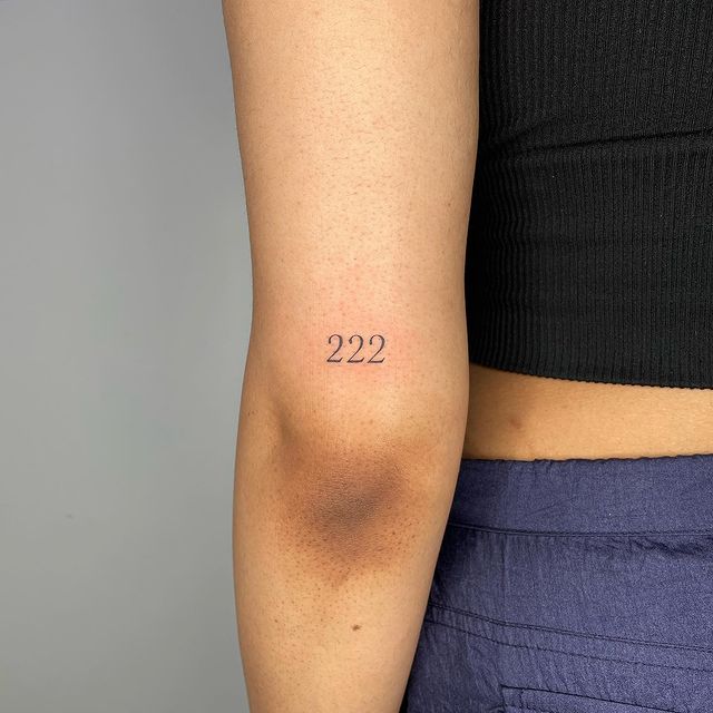 18 Inspiring 222 Tattoos For Angelic Protection