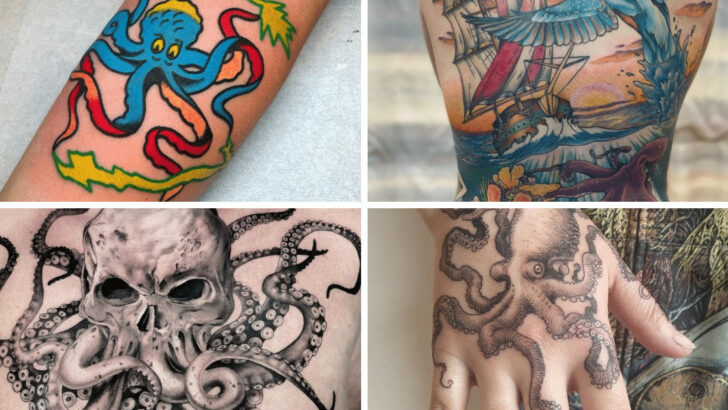 Elegant Octopus Tattoo Designs For Inspiration: 24 Options