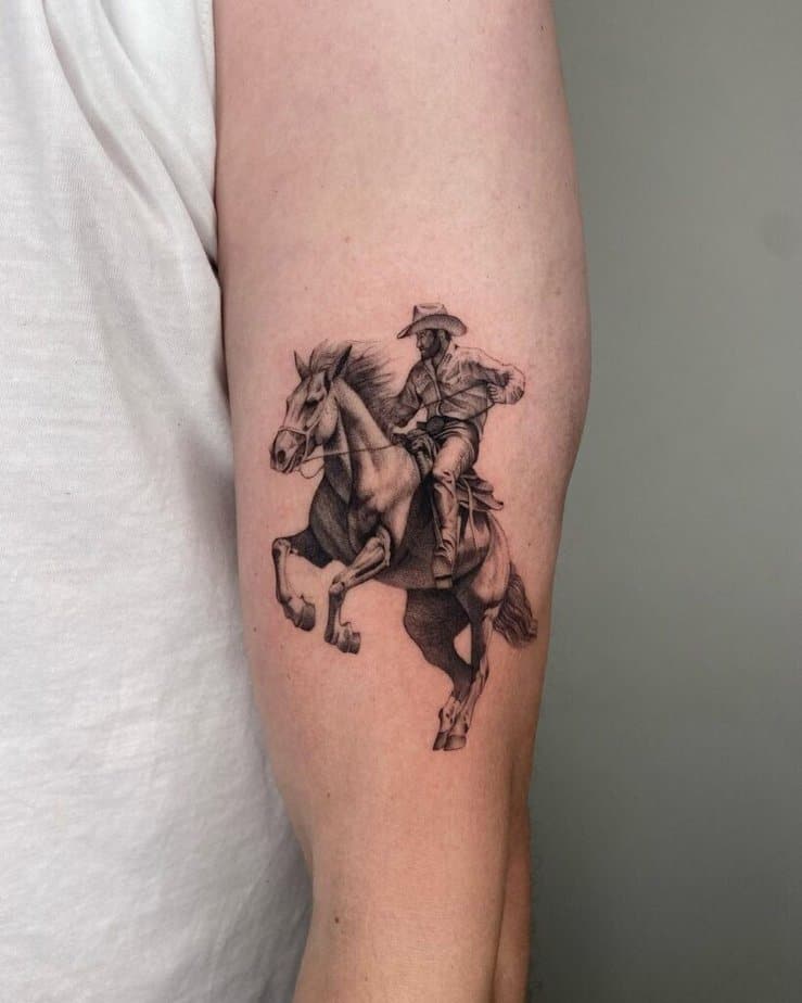 3. A cowboy tattoo 