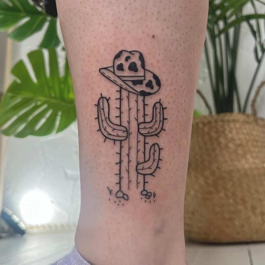9. A cactus tattoo 