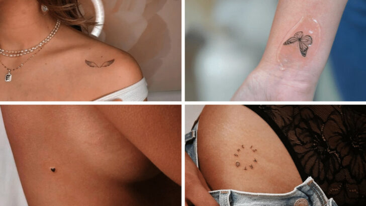 Da carino a chic, 22 piccoli tatuaggi significativi per le donne.