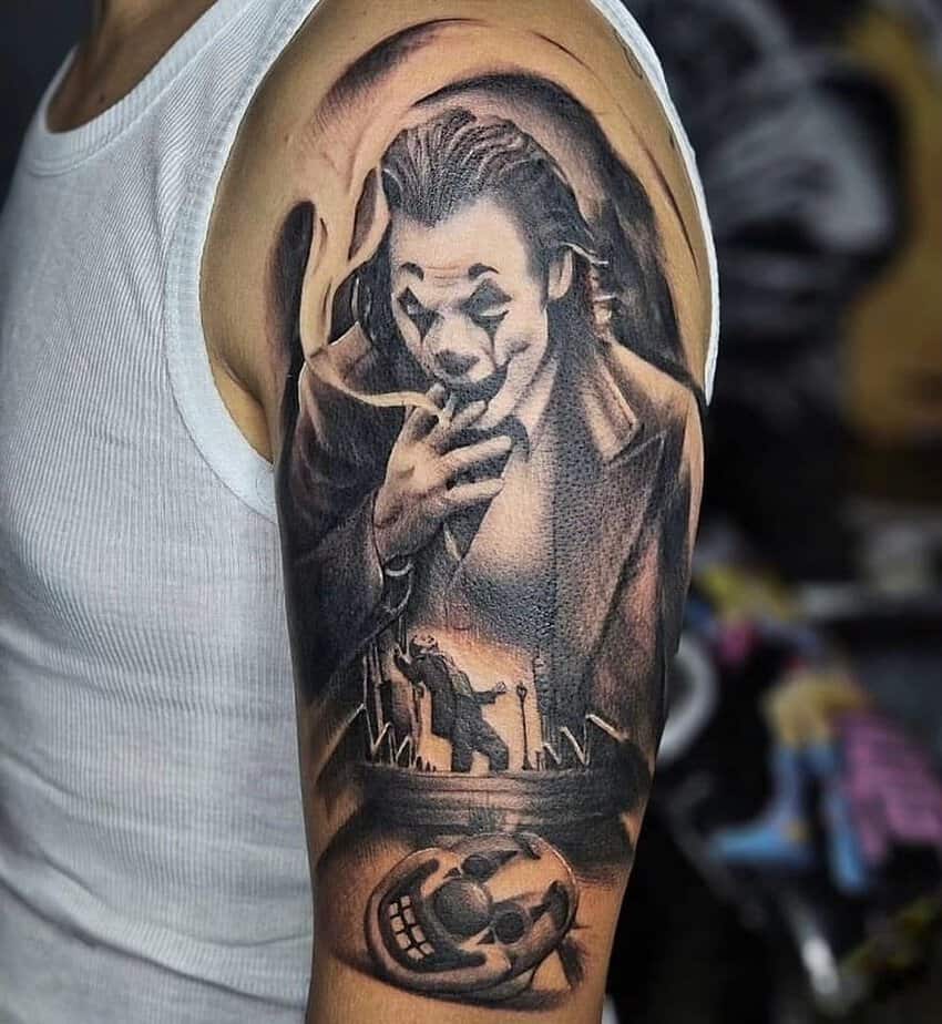 20. Il Joker di Joaquin Phoenix sulla parte superiore del braccio