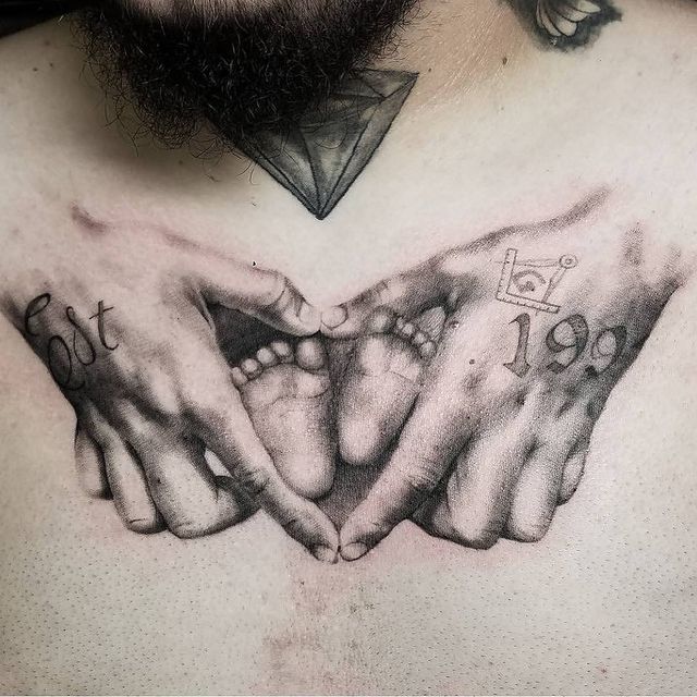 Gorgeous father and son tattoo 1