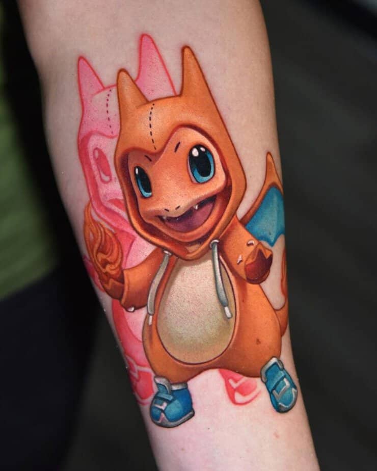 Tatuaggi Pokémon a colori