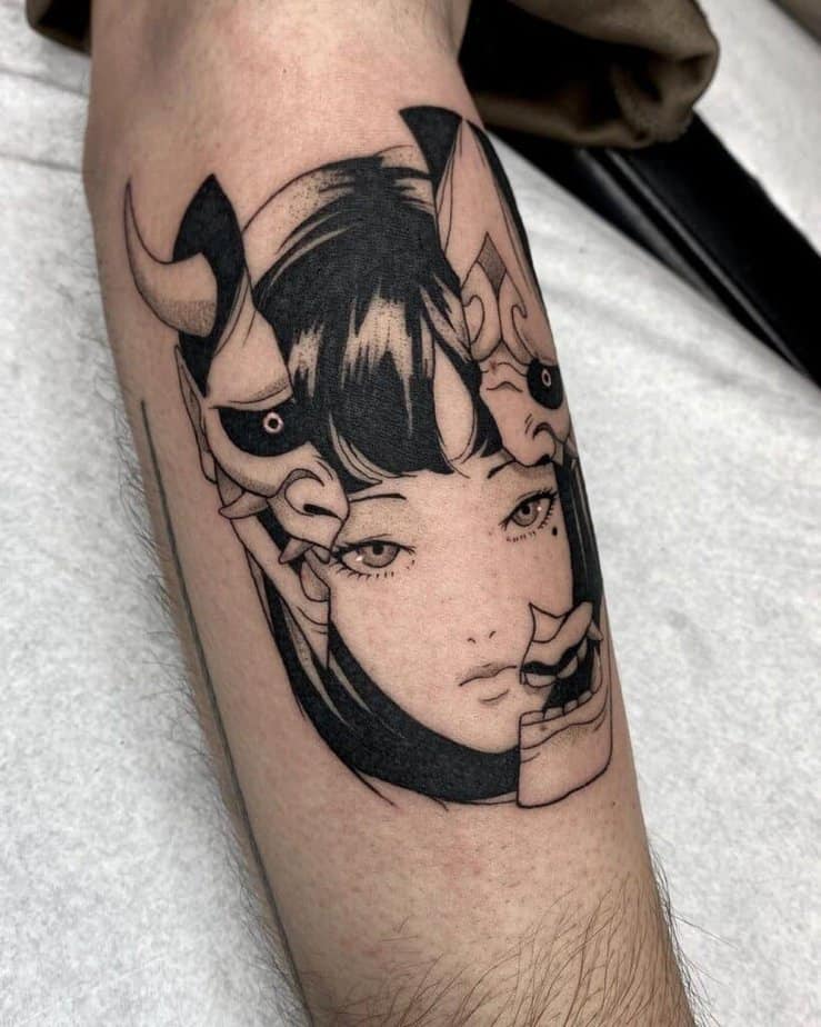 Manga style tattoo