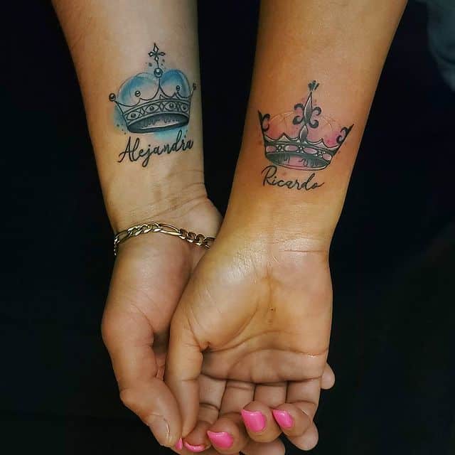 18 tatuaggi di re e regine per indicare il vostro amore maestoso