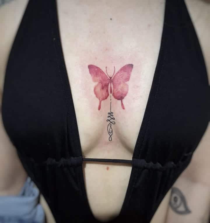 13. Red ink butterfly
