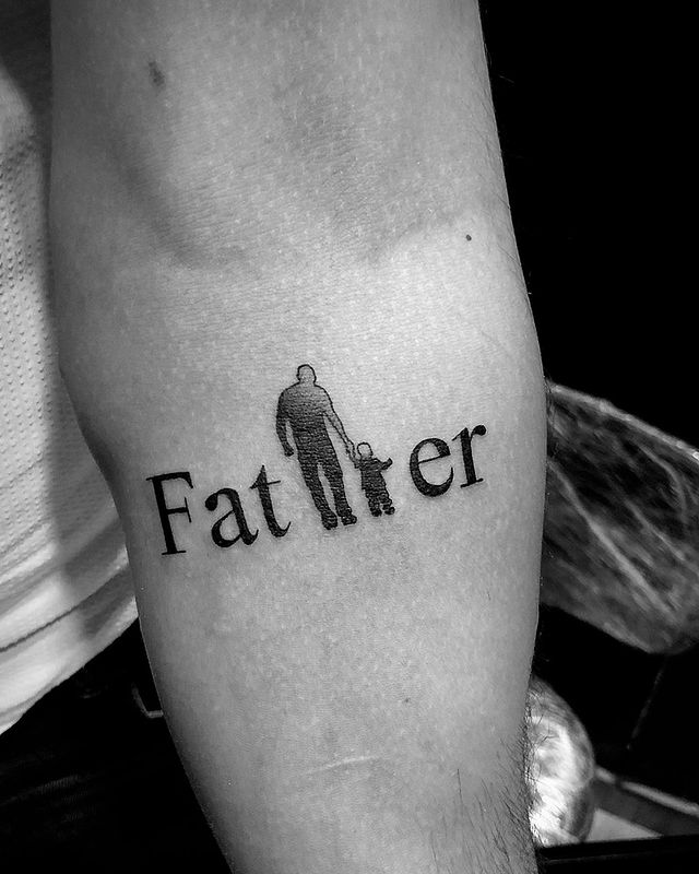 21. Remarkable father tattoo
