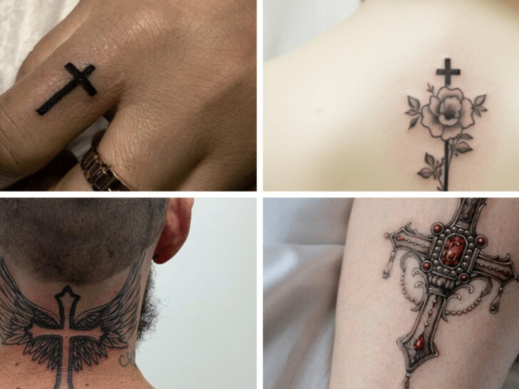26 Simple Cross Tattoo Designs As An Ode To Your Faith