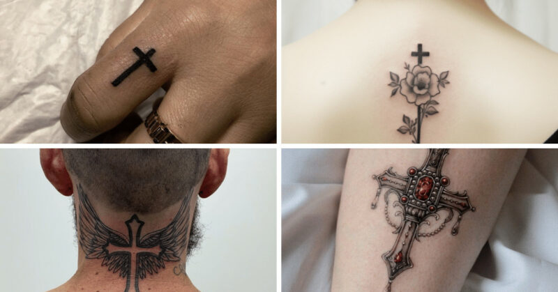 Simple Cross Tattoo Designs As An Ode To Your Faith