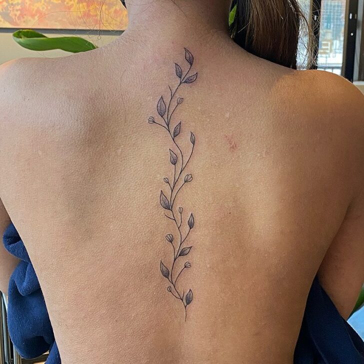 22 Intricate Ideas For Your Vine Back Tattoo