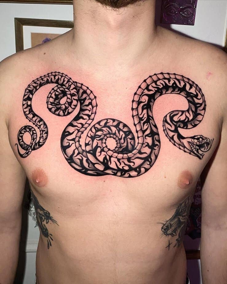 8. Snake tattoo
