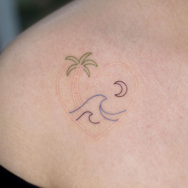 Summer white tattoo