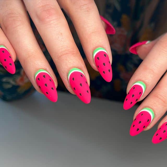 19 Juicy Watermelon Nails To Brighten Your Summer Look