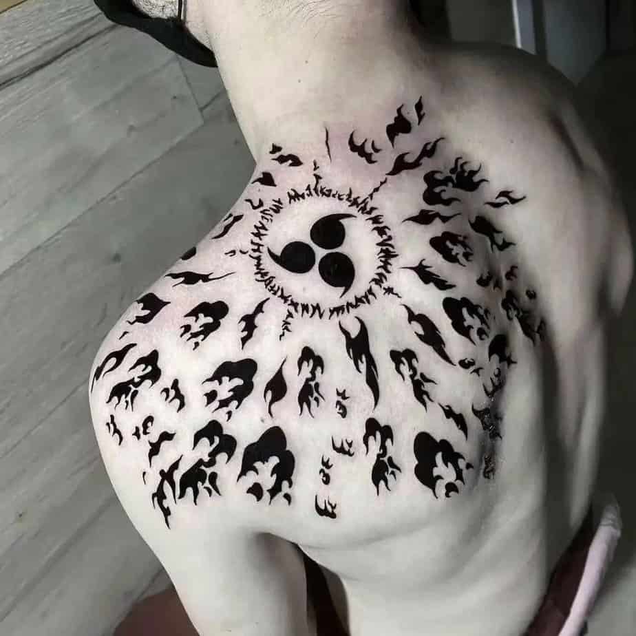 Anime shoulder tattoo