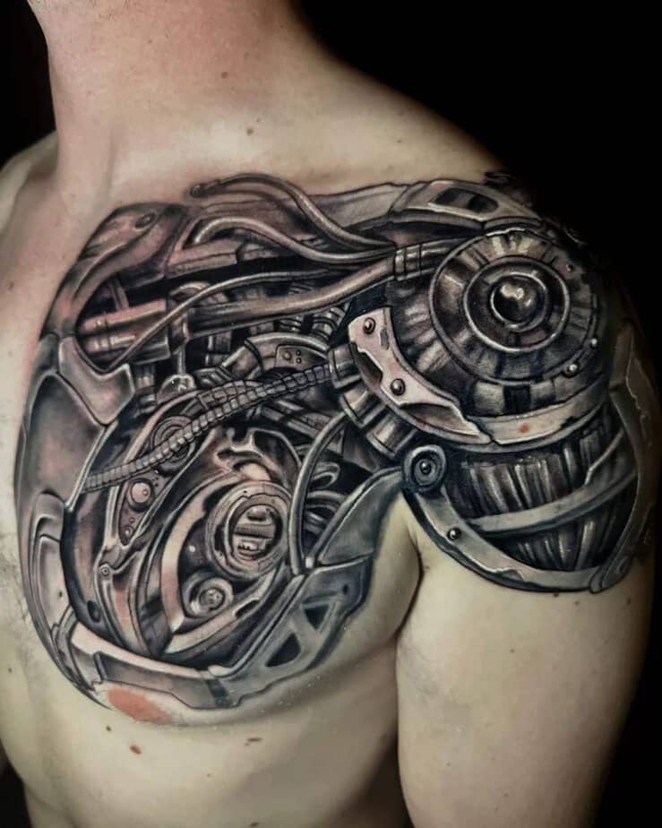 Biomechanical tattoo for your shoulder
