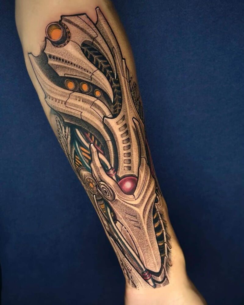 22 Biomechanical Tattoo Designs For The Alien Inside Of You