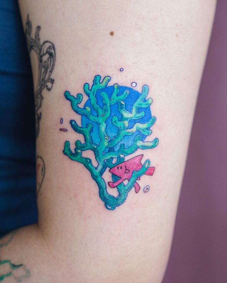 23 Immaculate Coral Tattoos For The Lovers Of The Deep Sea