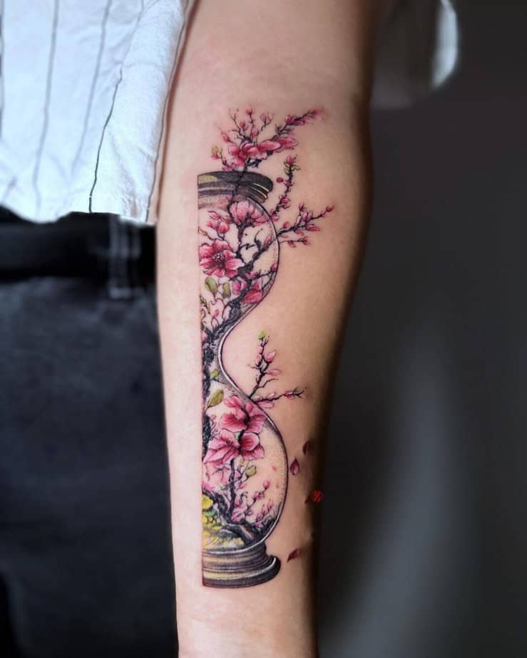 Unique designs of cherry blossom tattoos