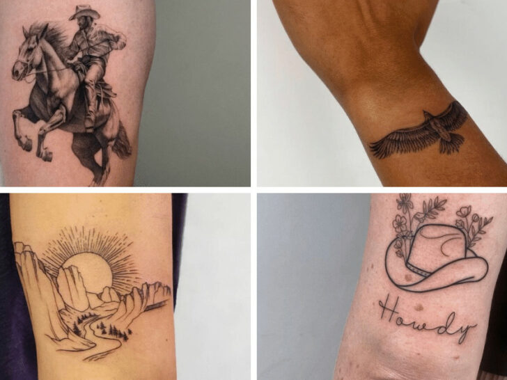 From Cowboy Boots To Bulls, 22 Western Tattoos For Everyone