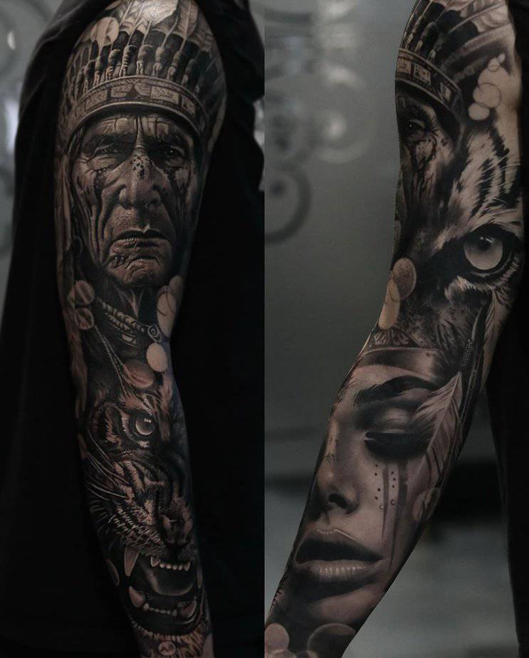 Indigenous warrior tattoos
