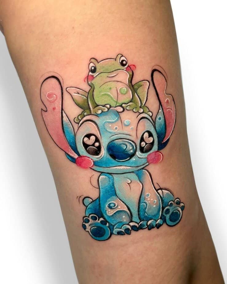 14. Stitch with a frog