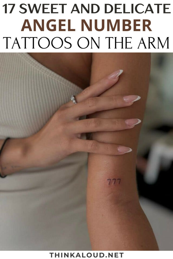 17 Sweet And Delicate Angel Number Tattoos On The Arm