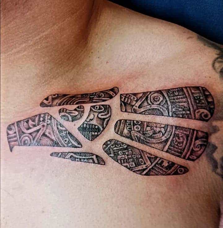 20 fantastici tatuaggi aztechi che vi ruberanno il cuore