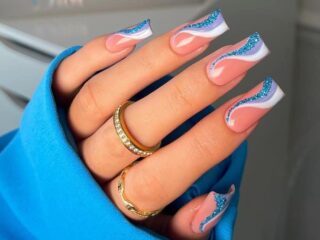 20 Blue Nail Designs That Won't Leave You Feeling Blue